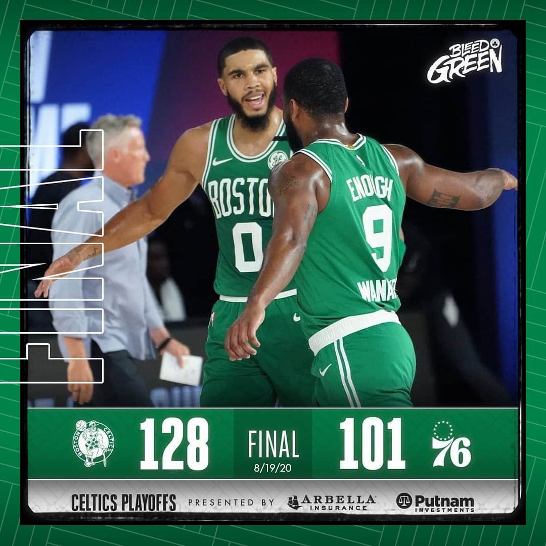 ボストン・セルティックスさんのインスタグラム写真 - (ボストン・セルティックスInstagram)「Some big performances carried us to another #CelticsWin in Game 2 of Round 1 ☘️」11月13日 7時14分 - celtics