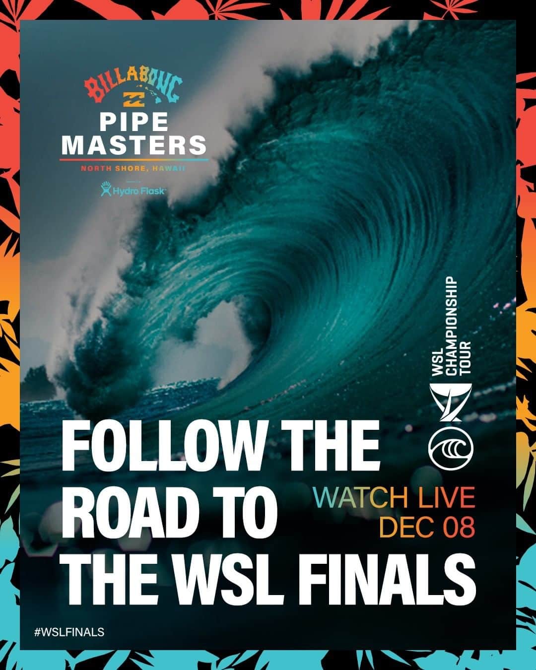 世界プロサーフィン連盟（WSL）さんのインスタグラム写真 - (世界プロサーフィン連盟（WSL）Instagram)「The Championship Tour is back and the road to the #wslfinals starts at the @billabong Pipe Masters. Watch live December 8 on worldsurfleague.com. 🏆 @hydroflask」11月13日 8時00分 - wsl