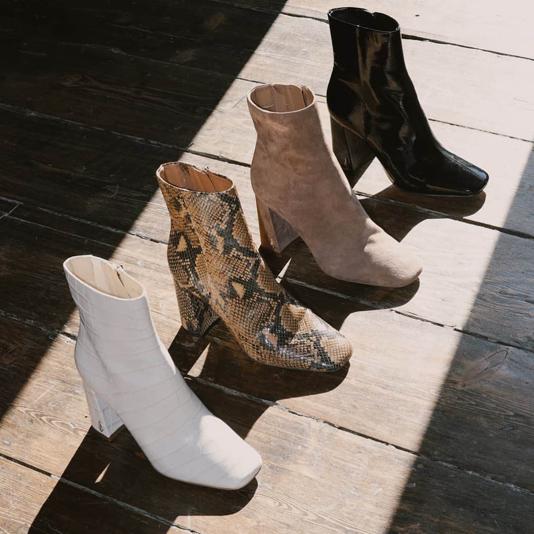 サムエデルマンのインスタグラム：「Ok now get in formation in the CODIE  Tap to shop the perfect square-toe ankle bootie   #SamEdelman #Fall2020」