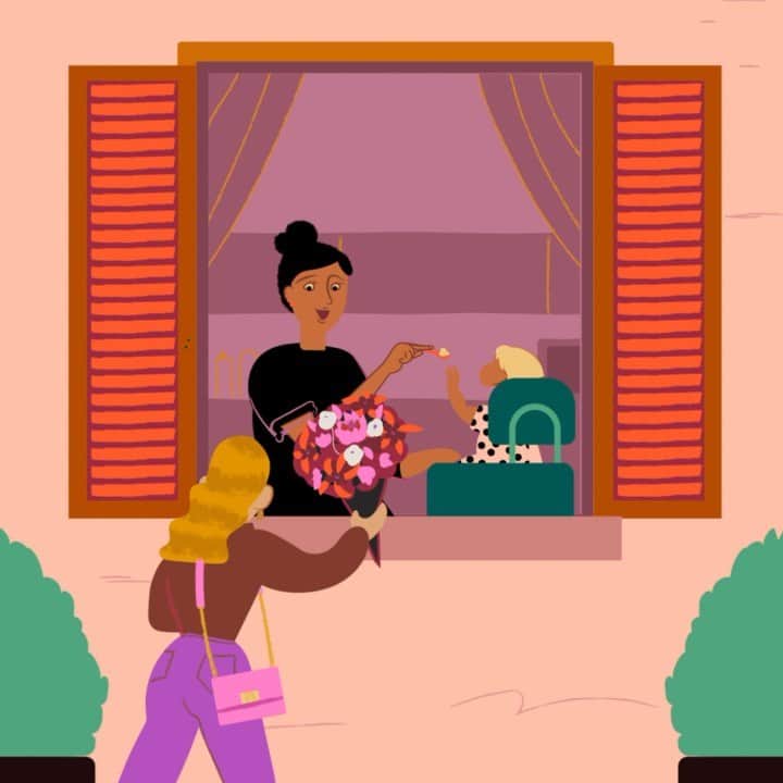 フルラのインスタグラム：「Happy World Kindness Day 2020! Together with the illustrator @elsa_jenna, Furla wants to spread some extra kindness. Today, more than ever, reach out to a friend, give a compliment, gift a flower.  #furlaofftopic #thefurlasociety #furlafeeling #newcollection #furla #accessories #fashion」