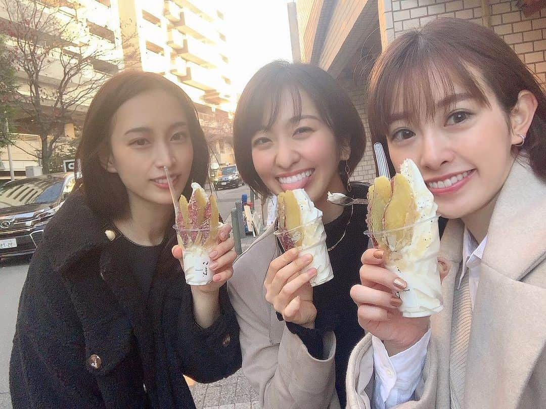 鈴元まいさんのインスタグラム写真 - (鈴元まいInstagram)「友ちゃん&桃ちゃんと😋💗﻿ チーズのお店でランチからの、さつまいもアイス✨﻿ 同い年の話せる仲間が増えて嬉しいです☺️また集まろうね💛  #ランチ #女子会 #恵比寿」11月13日 20時36分 - mai_suzumoto