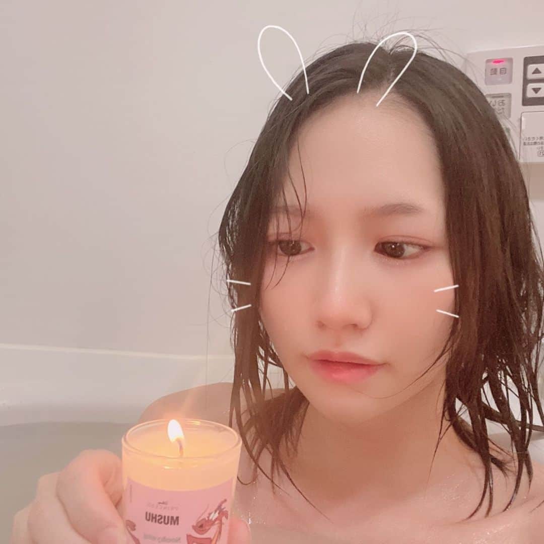 伊賀まこのインスタグラム：「☝️♨️🕯」