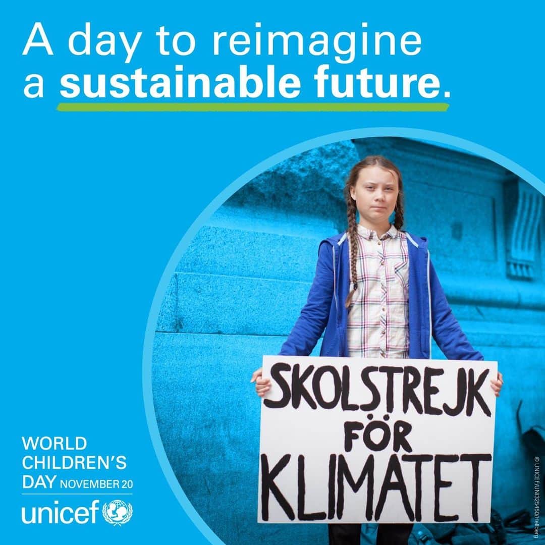 unicefさんのインスタグラム写真 - (unicefInstagram)「Children have been telling adults that they are worried about the climate crisis for the same reasons and with the same urgency as people are now about COVID-19.   We must work together across generations to reimagine a more sustainable future #ForEveryChild. Will you join us for #WorldChildrensDay? Tap the link in our bio!」11月13日 14時15分 - unicef