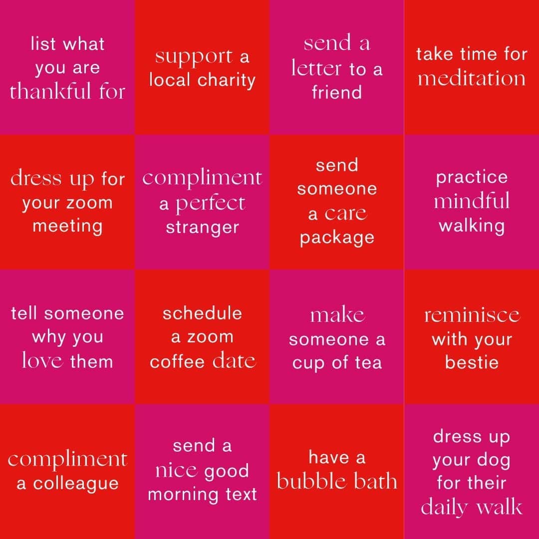 アクセサライズのインスタグラム：「Now, more than ever, it’s so important we’re kind to ourselves and each other – making each day filled with wonder and joy.   And you can ensure every day is #WorldKindness day with our kindness bingo 🌈   P.S. Did you know doing something kind for others is proven to make you feel happier (cool, huh!)   Tag us with #WonderFilled and #Accessorizer   Love, Team Accessorize x」