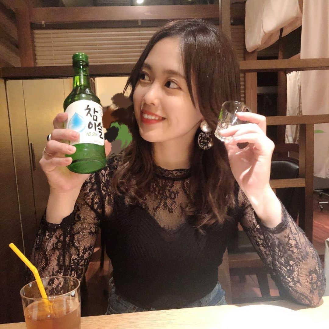 竹内舞さんのインスタグラム写真 - (竹内舞Instagram)「𓈒𓏸  そじゅ！ 初めてチャミスル飲んだけど めちゃくちゃ美味しかった🤤🫖  #チャミスル」11月13日 21時33分 - mai.t831