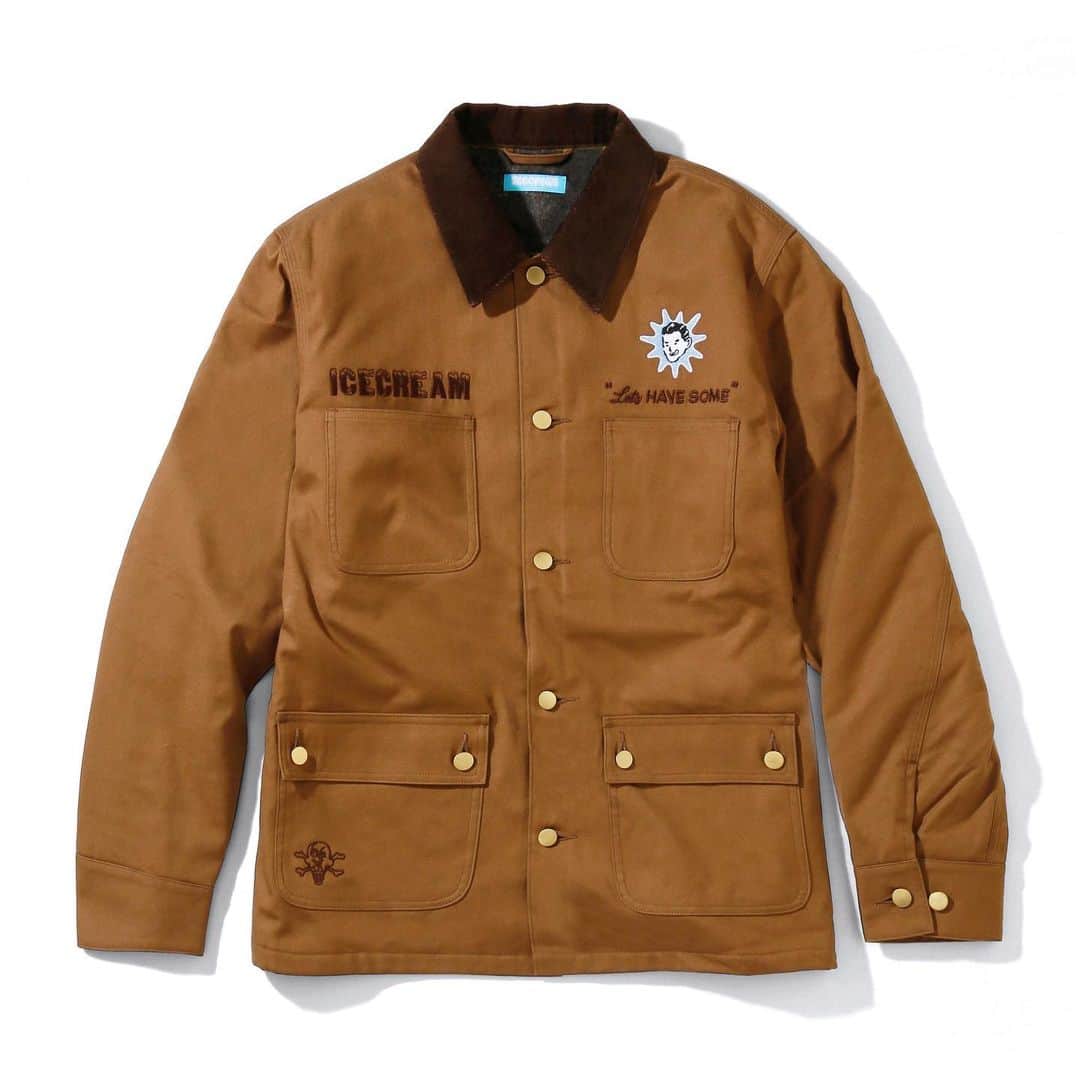 ICECREAM COVERALL JACKET ビリオネアボーイズクラブ BILLIONAIRE BOYS