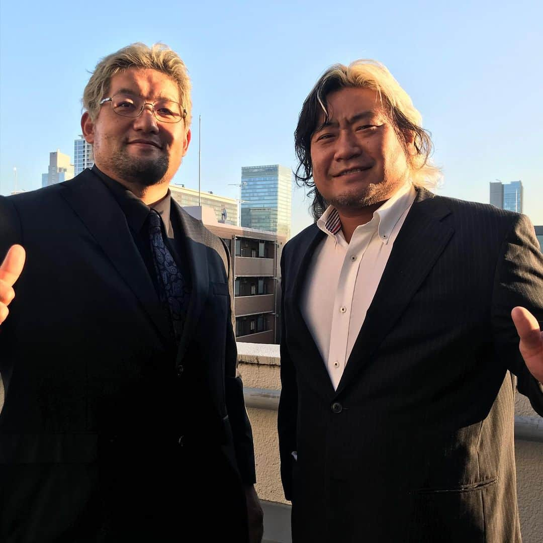 石川修司のインスタグラム：「記者会見でした！ #ajpw #暴走大巨人」