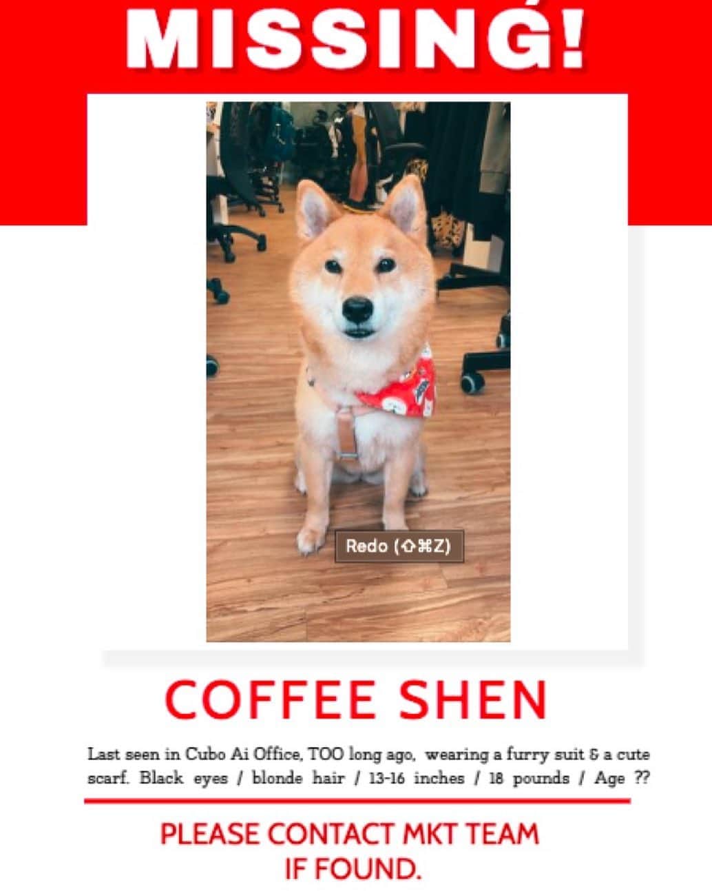 Coffeeのインスタグラム：「咖啡蹺班太久，被公司通緝😂😂 #coffee_and_apple #cuboai」