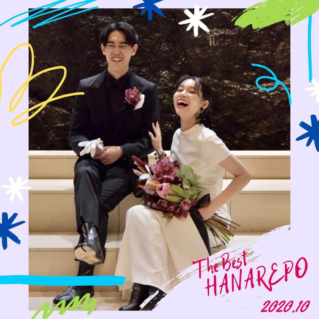 Wedding Park 公式のインスタグラム：「👑2020年10月のベストハナレポ💐 こんばんは！ウエディングパークのハナレポ編集部です💁‍♀️  今月の #ベストハナレポ は  @side_____leaf さんです✨  ハナレポのタイトルは 『〜贅沢な家族とのひととき〜』💎  当初ご友人も招いての式を予定していましたが、 コロナの影響から家族婚へ規模を決意。 当時は、さみしい気持ちが大きかったそうです。  しかし、 家族婚だからこそできることを考えていくうちに さみしさも和らぎ、楽しみが増えていったとのこと。  当日にはもともと招いていた友人達からの サプライズムービーやプレゼントも届き、 規模縮小へ踏み切った事で、 周りの温かさをたくさん感じることができたそうです！  ぜひ参考に見てみてください👰 https://www.weddingpark.net/magazine/8720/ ※もしくは「ウエディングパークマガジン」でGoogle検索！  ーーーーーー #ベストハナレポ にエントリーしよう👑  @weddingpark をフォロー ＋#ベストハナレポ をつけて 投稿してください♡  ベストハナレポに選ばれた花嫁さまは 月末に表彰投稿をさせていただいています♩  たくさんのご参加お待ちしています！  ーーーーーー #花嫁diy #結婚式diy #ブライダルヘアメイク #ウェディングブーケ #プレ花嫁 #式場探し #2021婚 #2020冬婚 #2021春婚 #ちーむ2020 #プロポーズ #ウエパ #ウエディングパーク #ハナレポ #愛知花嫁 ーーーーーー」