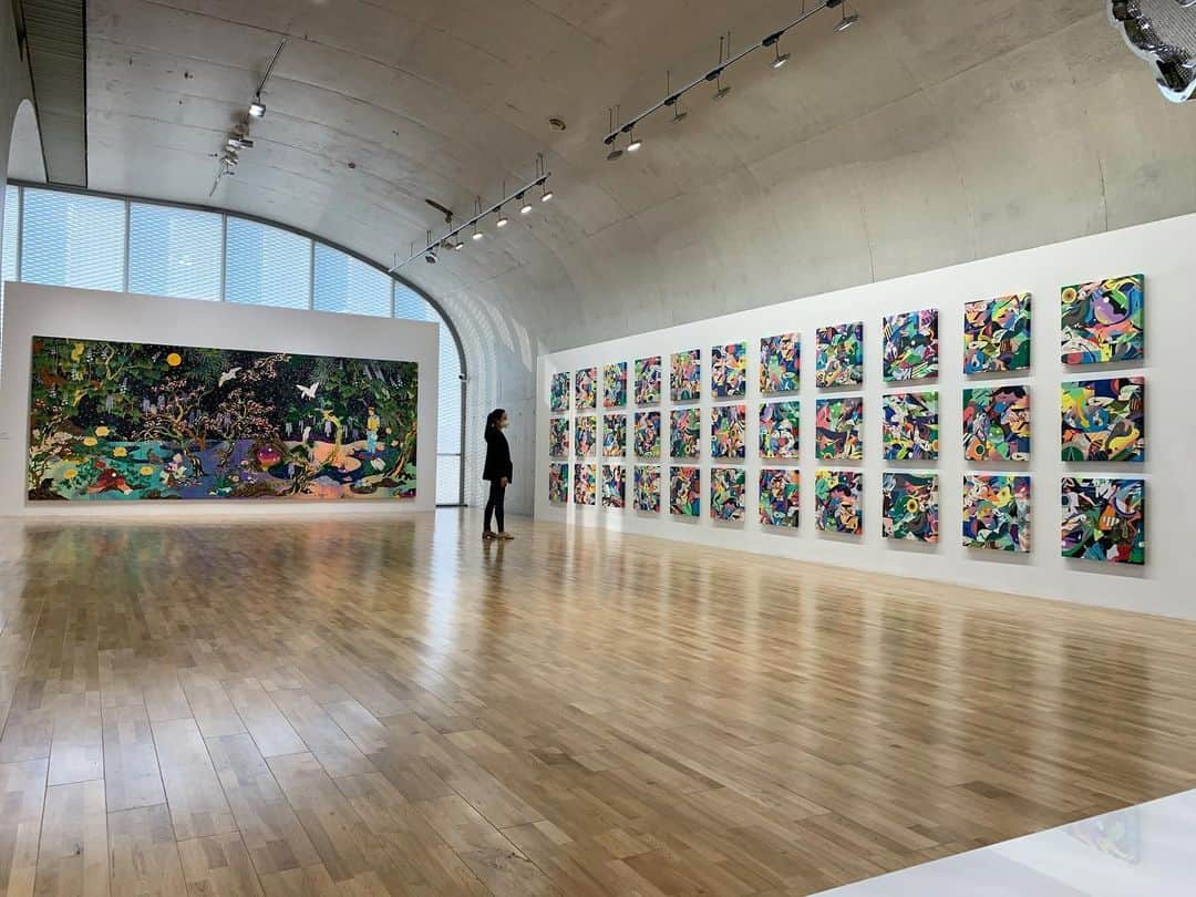 松山智一のインスタグラム：「“Accountable Nature “ My Solo Exhibition at the @thelongmuseum  Long Museum, Shanghai  will be present at Musuem Tomorrow (11/14)  明日、美術館にいます」