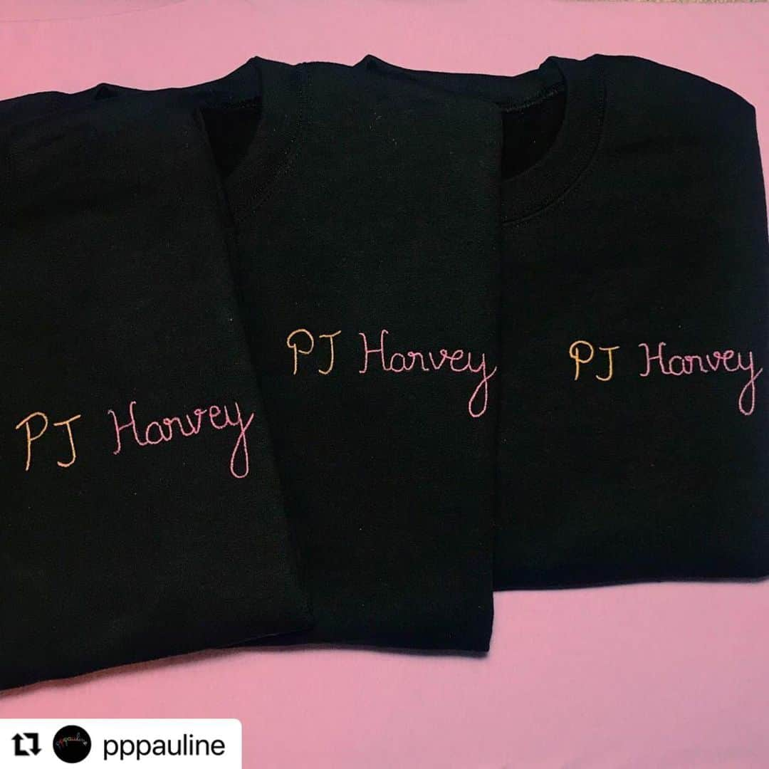 Sisterさんのインスタグラム写真 - (SisterInstagram)「Pauline  Sweatshirt “PJ Harvey”/Black ¥16,000 (+tax)  #pjharvey #sister_tokyo #pauline   #Repost @pppauline with @make_repost ・・・ This v cute batch is going to Japan and will be sold @sister_tokyo for International Women’s Day. Thank you @yummybrain ❤️, I feel so proud and excited.  #pjharvey #mayaderen #rbg #agnesvarda #ninasimone」11月13日 19時11分 - sister_tokyo