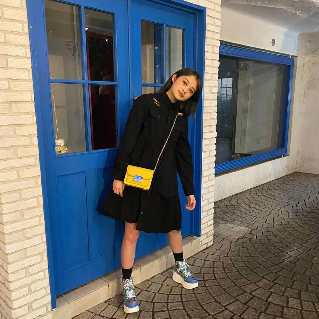 福山絢水さんのインスタグラム写真 - (福山絢水Instagram)「#みんこーで  今日の私服 買ったのに着てなかったキャンスパのワンピ~ 可愛いテンションあがる❤︎ ・ ・ ・ #ootd #fashion #오오티디 #패션 #데일리룩 #コーデ #ファッション」11月13日 19時44分 - aya__m02