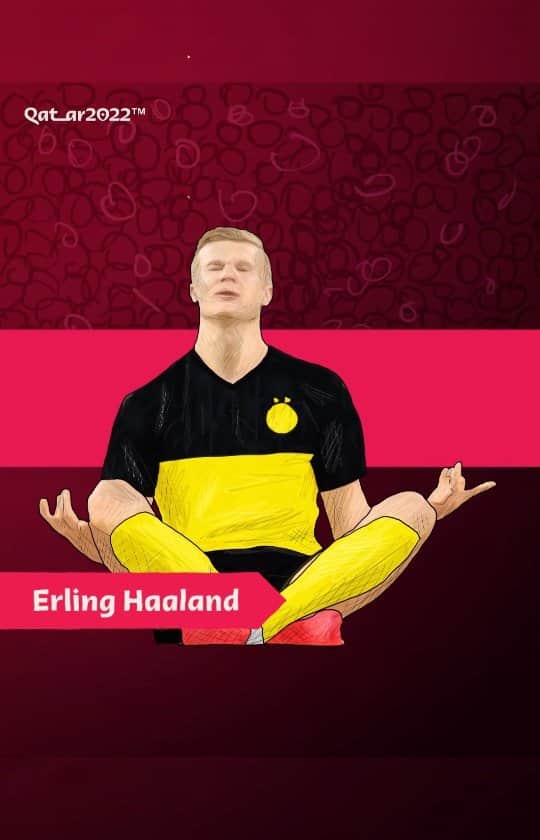 ティム・ケーヒルのインスタグラム：「This guys a superstar @erling.haaland #Repost @roadto2022en • • • • • • @tim_cahill wants to see Norway and @BVB wonderkid in his #FirstWorldCup  #Qatar2022」