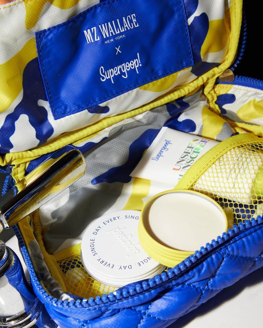 のインスタグラム：「Winter taking a toll on your skin? Yeah, ours too. We packed this limited-edition @supergoop x MZ Wallace Must-Haves Kit with all the winter skincare essentials you need to combat the chill. Swipe to take a closer look inside — and tap to shop!」