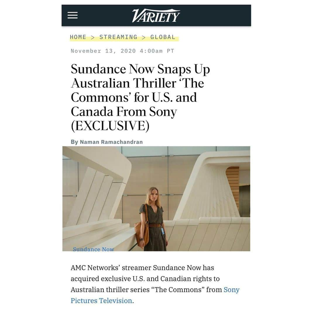 ジョアン・フロッグガットさんのインスタグラム写真 - (ジョアン・フロッグガットInstagram)「**Breaking News** @sundancenow has acquired exclusive rights for the US and Canada to air the Australian thriller ‘The Commons’ 🎬❤️  #ExcitingNews #TheCommons」11月13日 23時51分 - jofroggatt