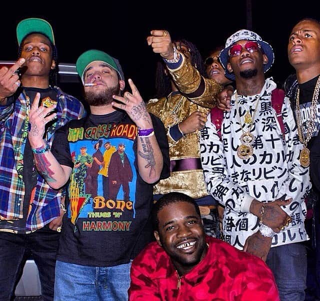 エイサップ・ロッキーのインスタグラム：「HAPPY BIRTHDAY EAST SIDE STEVEEE @wavybone .. LOVE U 2 DEATH N AFTER . IM RUNNIN OUT OF RARE PICS OF US MY NIGGA」