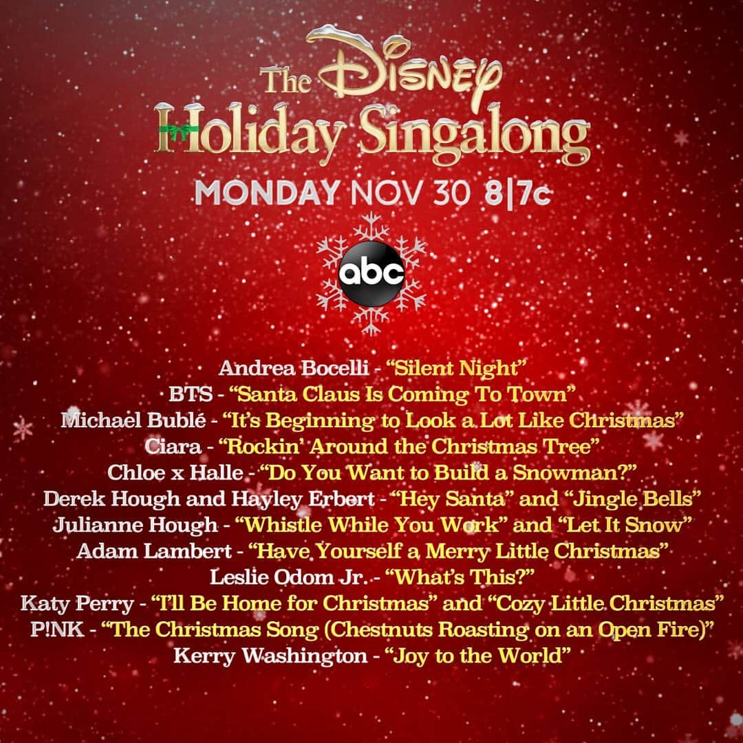 ライアン・シークレストさんのインスタグラム写真 - (ライアン・シークレストInstagram)「Found the announcement for our #DisneyHolidaySingalong this a.m. Swipe for the set list and tune in November 30 on @ABCnetwork!」11月14日 0時00分 - ryanseacrest