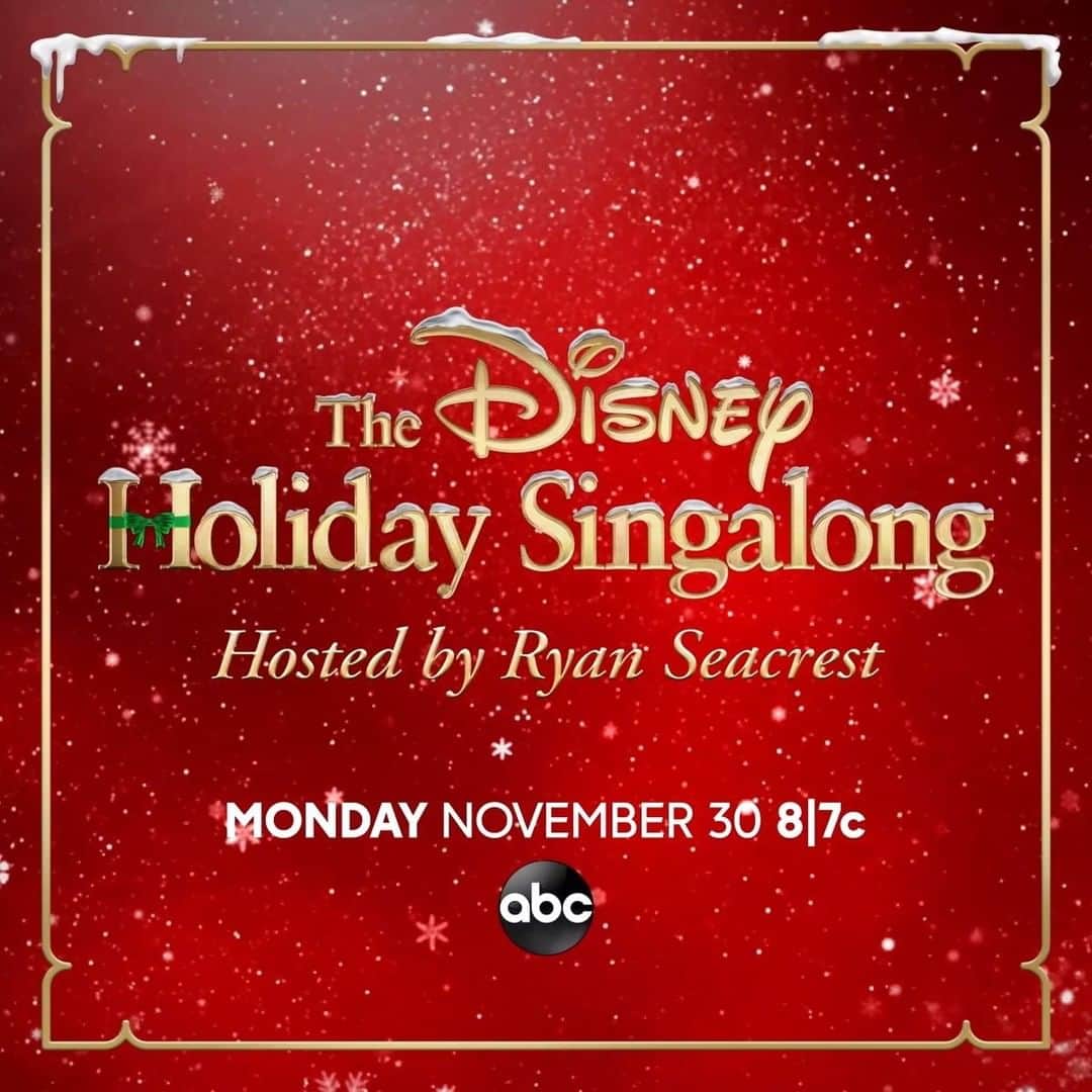 アメリカン・ブロードキャスティング・カンパニーのインスタグラム：「We're making the season bright with the #DisneyHolidaySingalong! ❄️✨ Monday, Nov 30 at 8|7c on ABC. Singalong with BTS, Michael Bublé, P!nk, Ciara and more! 🎶」