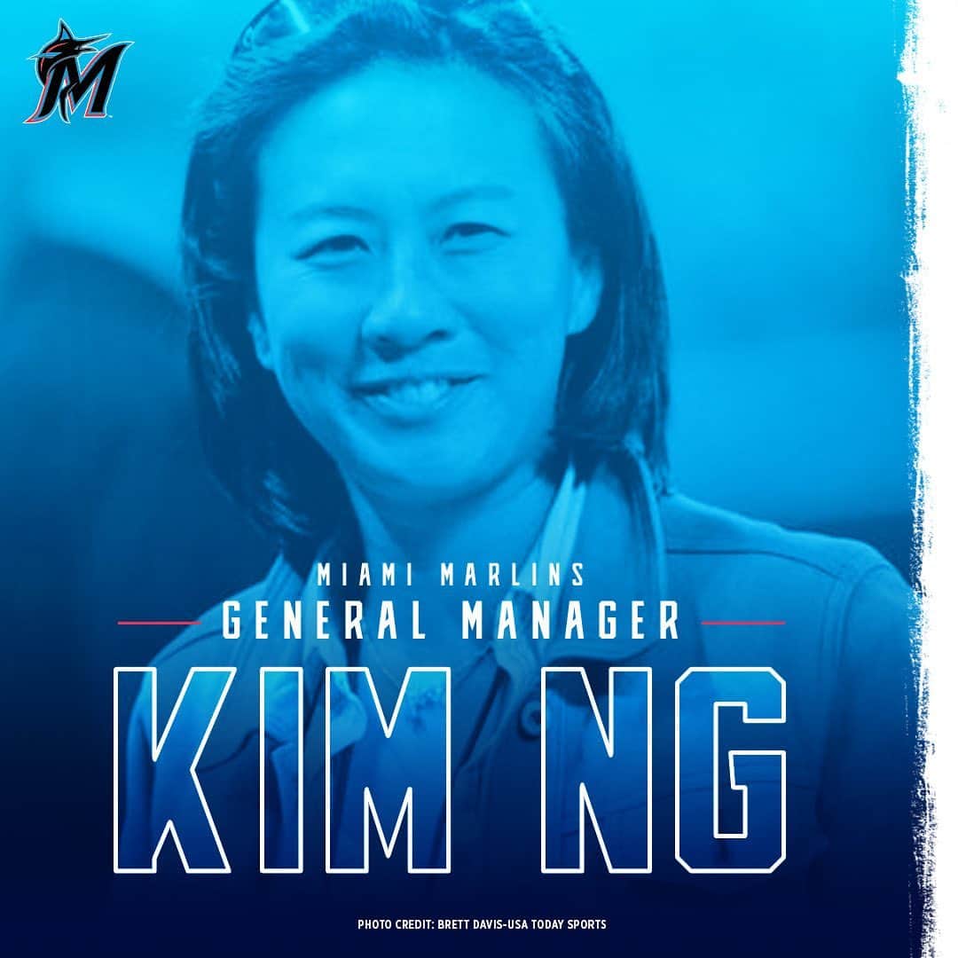 マイアミ・マーリンズさんのインスタグラム写真 - (マイアミ・マーリンズInstagram)「Making history by bringing a lifetime of excellence, Kim Ng steps to the helm as GM. #JuntosMiami」11月14日 0時49分 - marlins