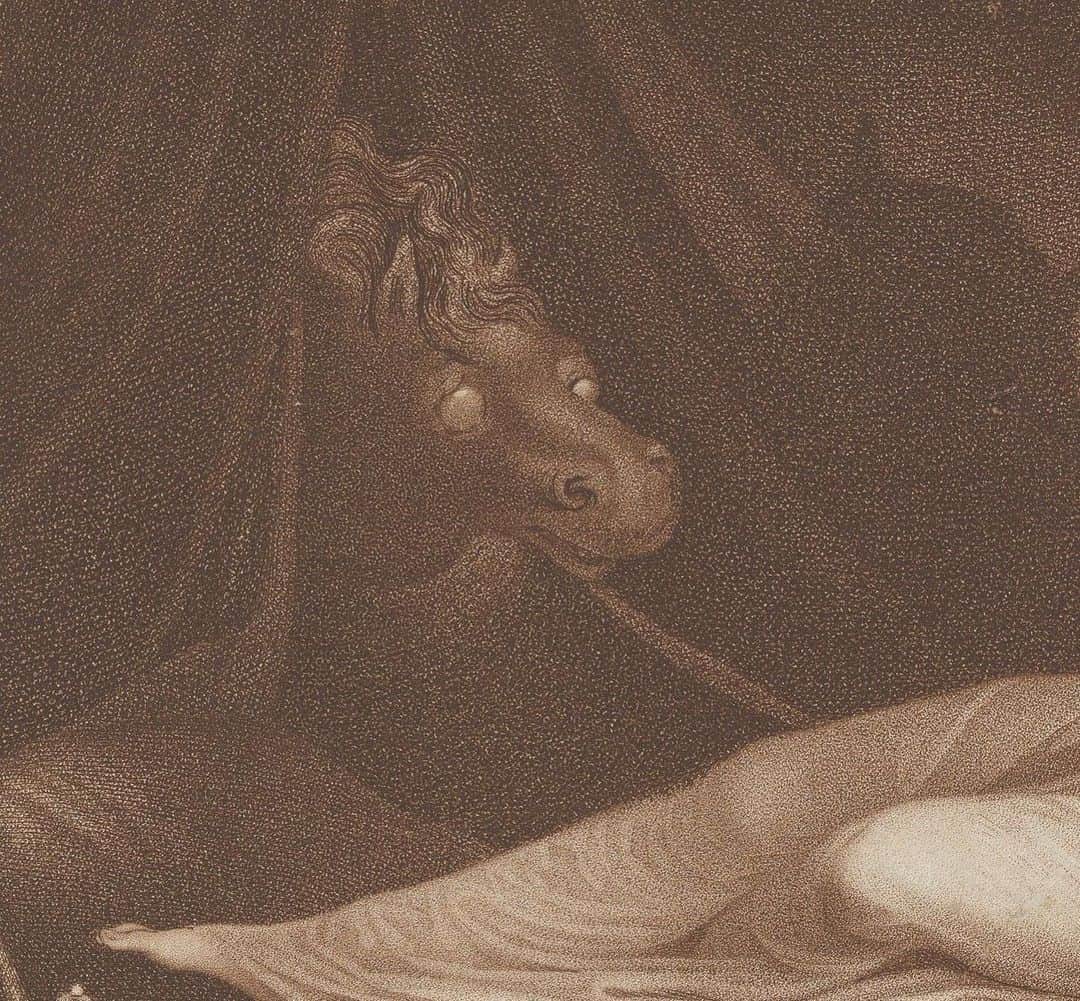 メトロポリタン美術館さんのインスタグラム写真 - (メトロポリタン美術館Instagram)「Somewhere between an actual mare in the night and legit nightmare fuel. 😱🐴 Happy #Fridaythe13th! ⁣ 🎨 Laurede (French, late 18th century), engraver. The Night Mare, 1782. Stipple engraving, printed in brown ink. @metdrawingsandprints」11月14日 1時07分 - metmuseum