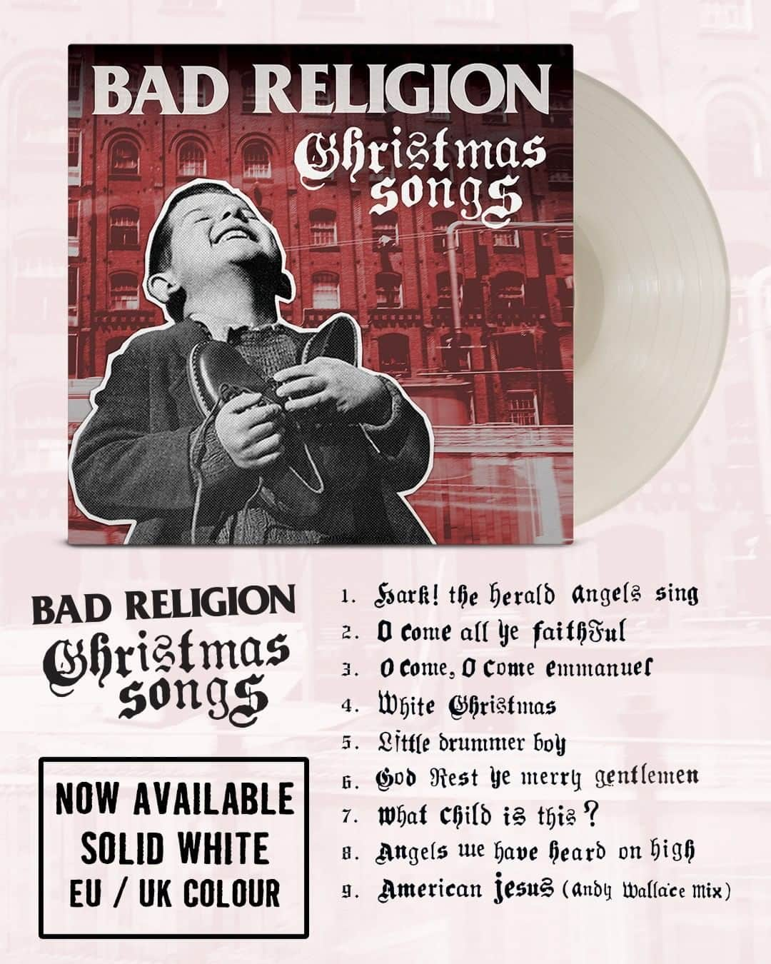 Bad Religionさんのインスタグラム写真 - (Bad ReligionInstagram)「Hey, stuff this up your stocking! New variants of 'Christmas Songs', available at badreligionstore.com. #BadReligion #ChristmasSongs」11月14日 1時00分 - badreligionband