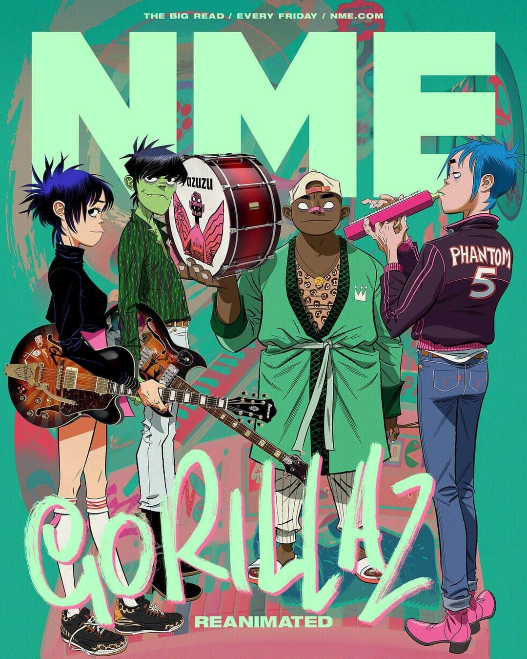 Gorillazさんのインスタグラム写真 - (GorillazInstagram)「Gorillaz are ready for the stage 🎸🥁 ✊ It's all going down at Song Machine Live 👀  See you in December 👊 🎟 gorillazlivenow.com」11月14日 1時11分 - gorillaz