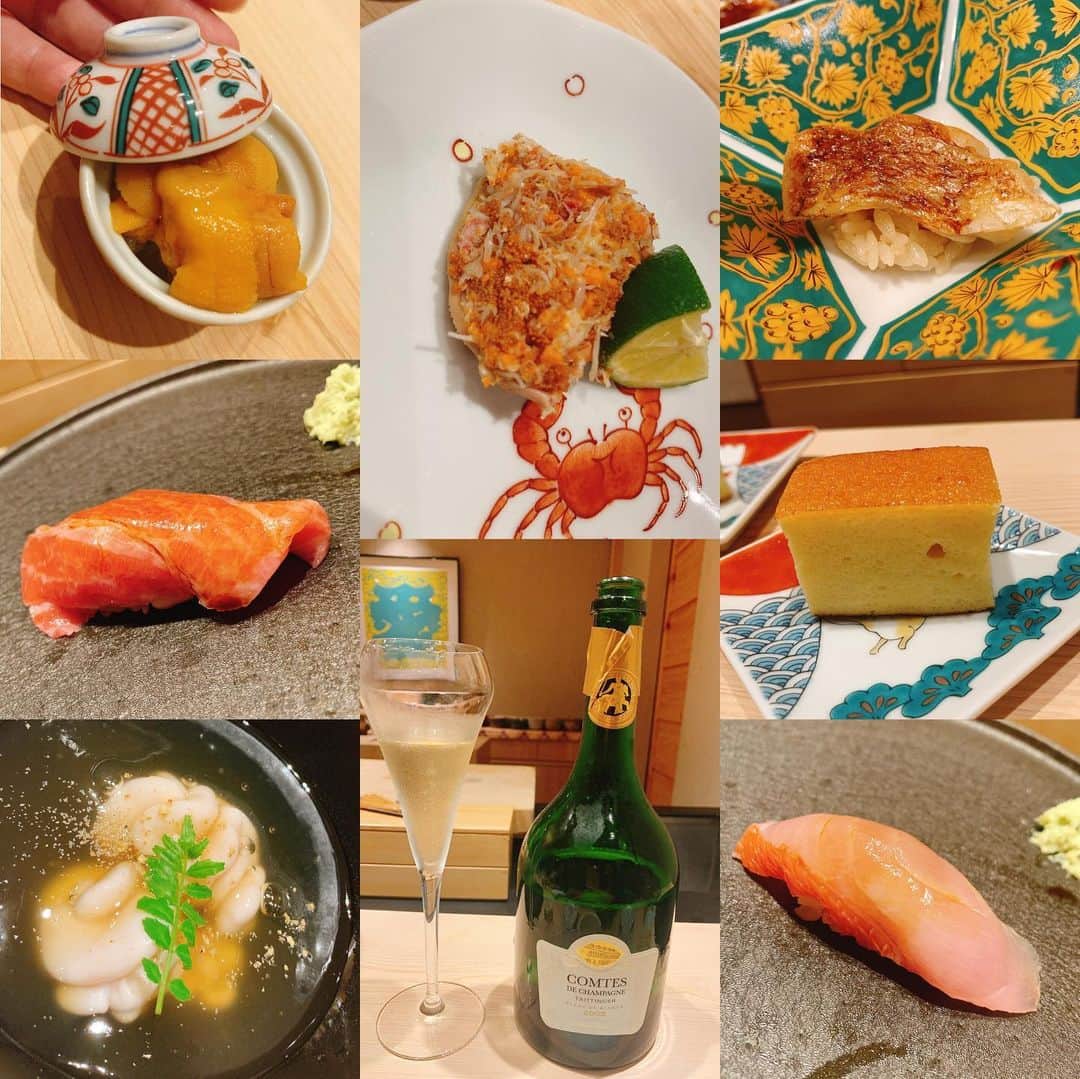 Jolianaのインスタグラム：「料理長今天的特製菜單👏🏻 #鮨二七 #omakase #sashimi #sushi #taipei」