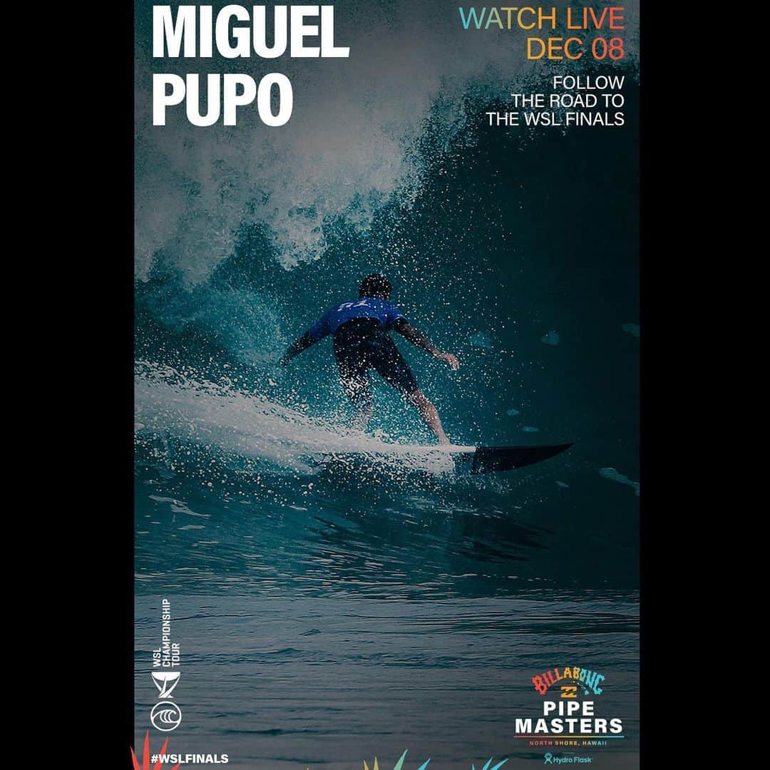 ミグエル・プッポのインスタグラム：「It’s On!🔥 @wsl」