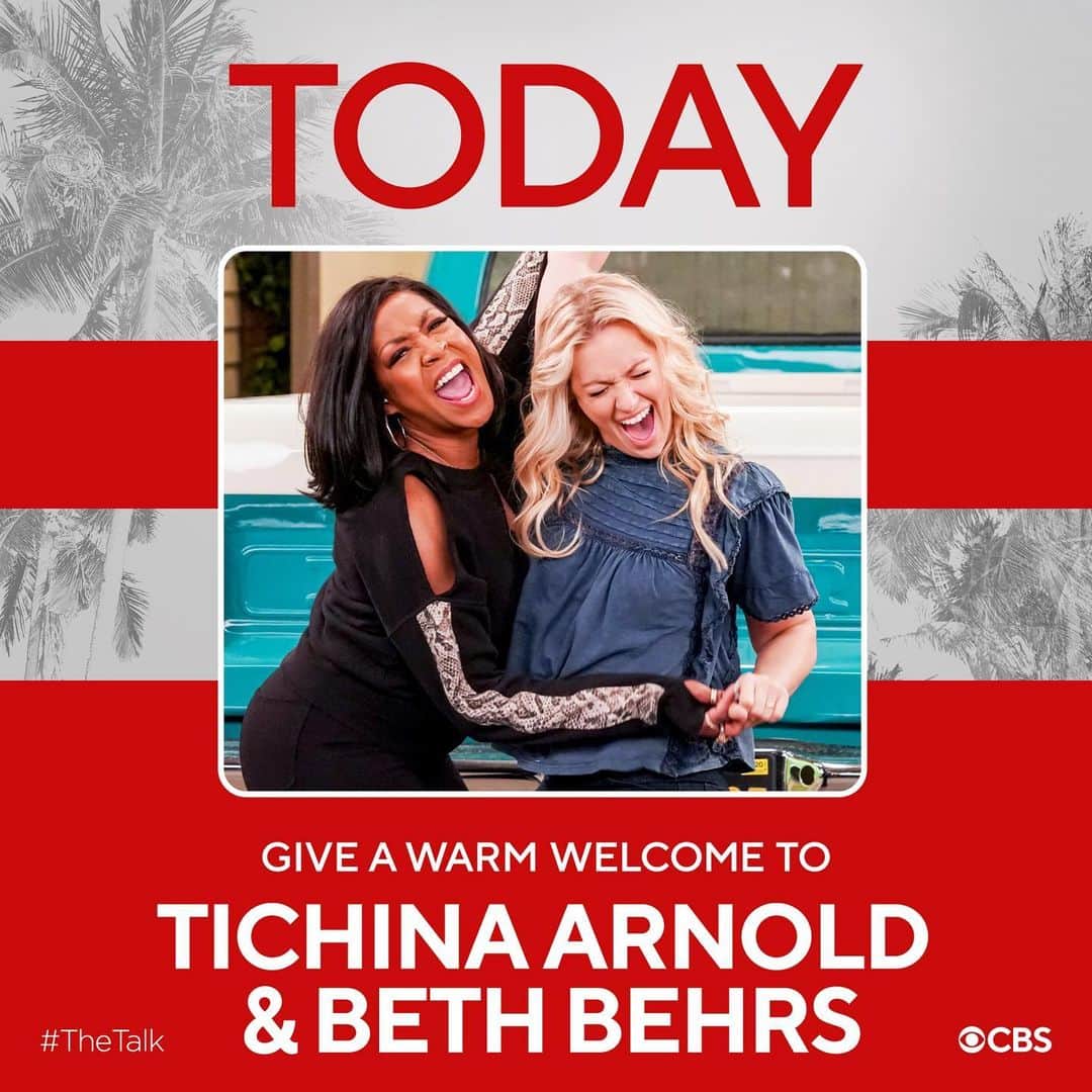 ベス・ベアーズのインスタグラム：「Beezy and Teezy! Today! On @thetalkcbs Whoot Whoot! 🤣🤣🤣🤣CHATTIN all things @theneighborhood premiere, placentas and Anthony Hopkins! @tichinaarnold」