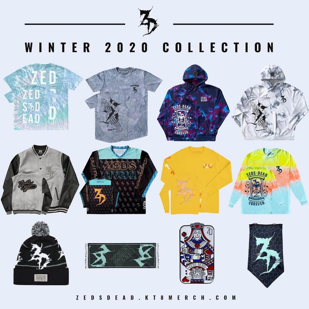 Zeds Deadのインスタグラム：「The DROP! Our Winter 2020 Collection is available now 🥶 link in bio」
