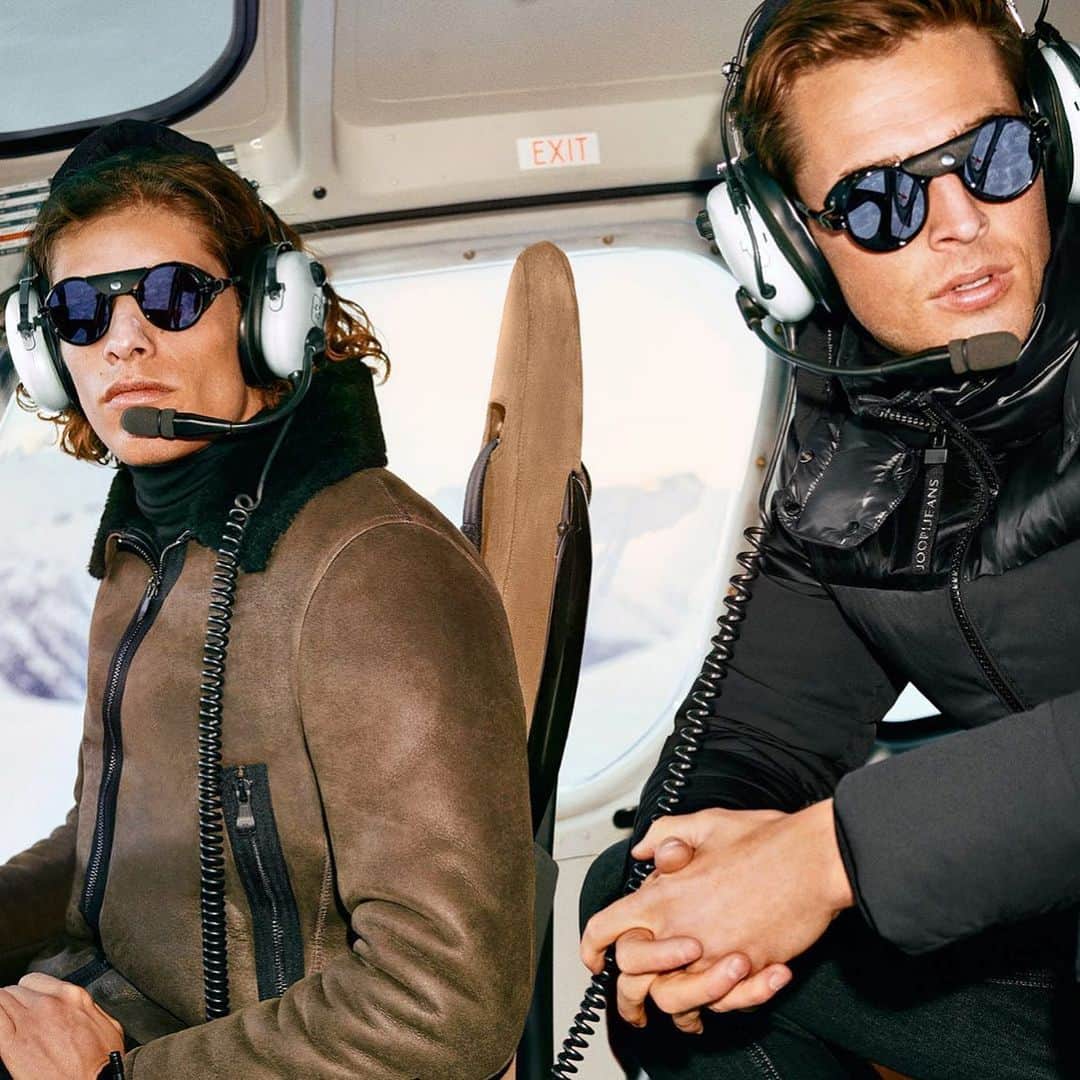 Edward Wildingのインスタグラム：「In the 🚁 with @umberto_manca for @joop AW20 ❄️」