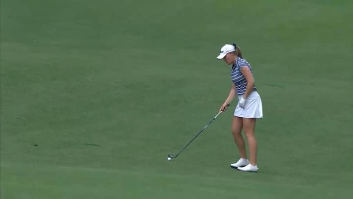 ジェニファー・クプチョのインスタグラム：「@themasters has me reminiscing on @anwagolf 🙃 This was my second shot on #13 that led to my eagle. Swipe for some slow-mo action ➡️ #themasters #anwagolf」