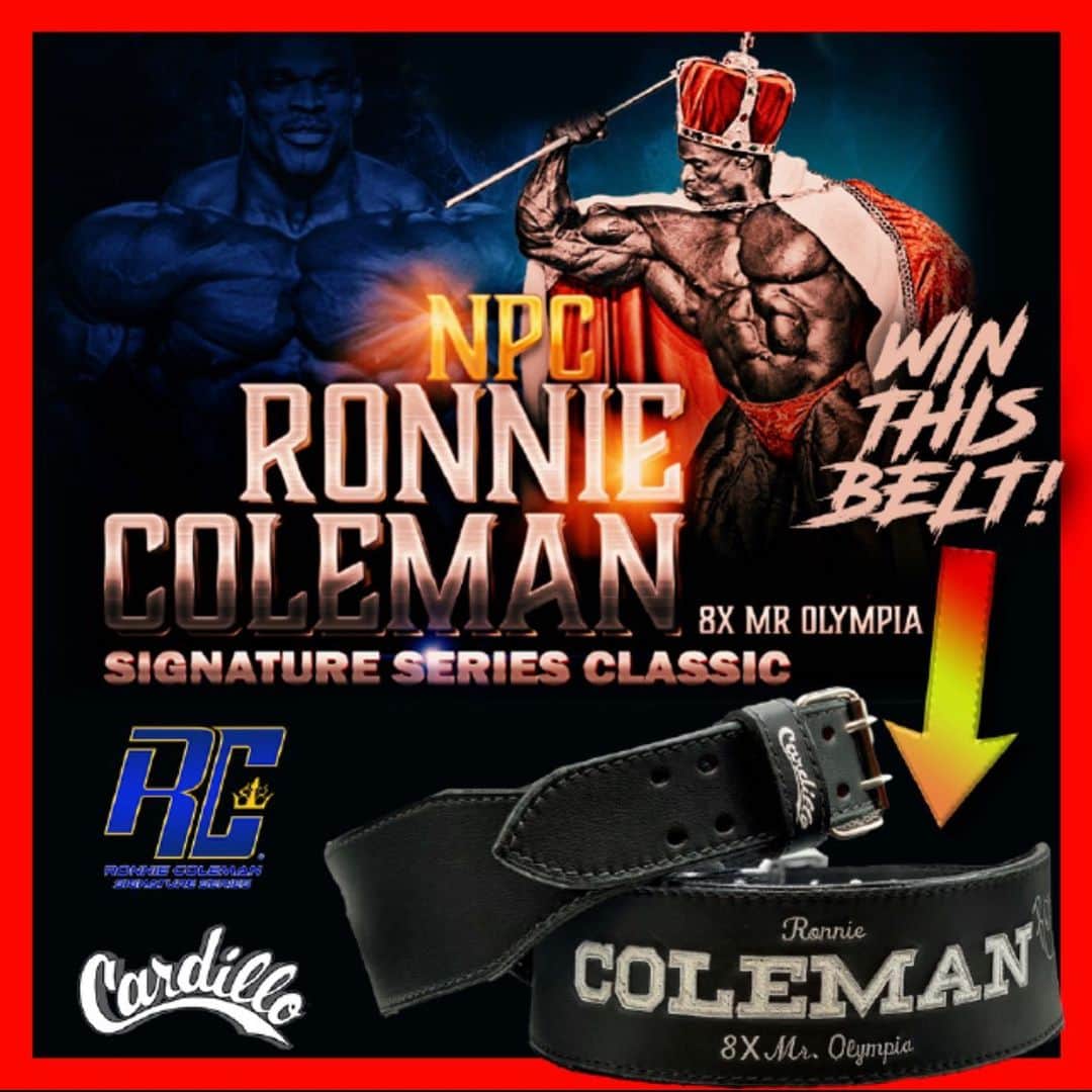 ハルク・ホーガンのインスタグラム：「If you want to win one of Big Ron’s 8X Mr. Olympia’s belts just head over to @cardilloweightbelts for all the rules.」