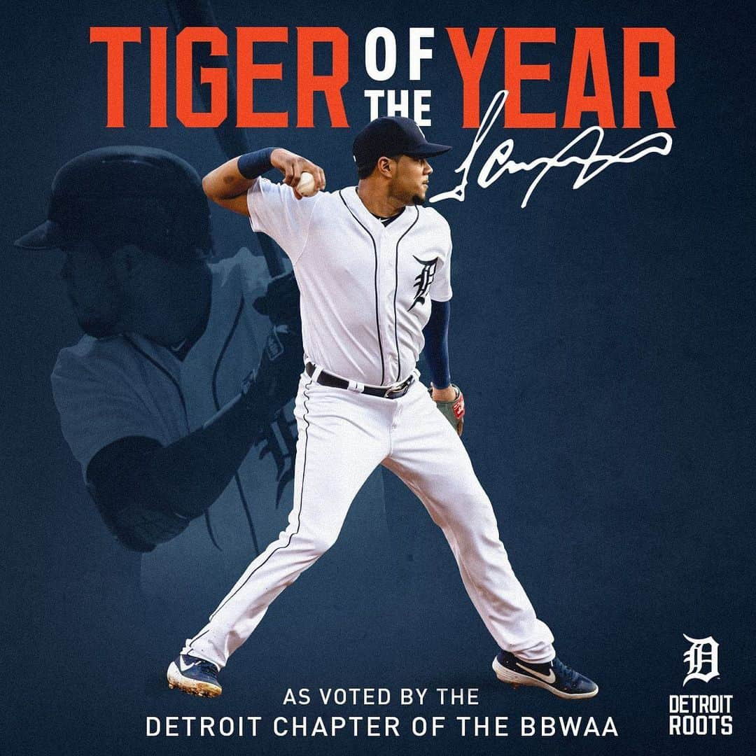 デトロイト・タイガースさんのインスタグラム写真 - (デトロイト・タイガースInstagram)「Congrats to @jeimer_candelario on being voted the 2020 Tiger of the Year! 🍬」11月14日 4時00分 - tigers