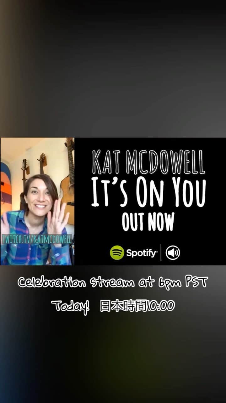 のインスタグラム：「“It’s on you” is finally out! It was a long time coming! I’ll be doing a live stream to celebrate on twitch later tonight and we can watch the lyric video together! (6pm PST 10am Japan time) #newsong  新曲が今日出ました！　是非聞いてね！　そして朝１０時からツイッチでライブストリームしながら11:00からミュージックビデオのプレミエアをします！」