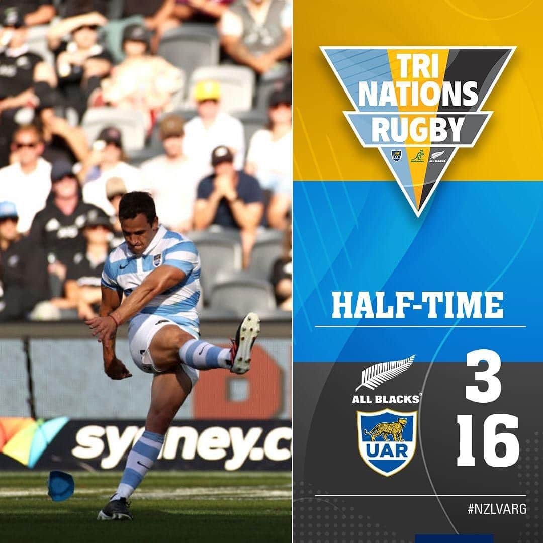 Super Rugbyさんのインスタグラム写真 - (Super RugbyInstagram)「HALF-TIME  ALL BLACKS VS PUMAS  The Pumas go to an early lead.   #TriNations2020 #NZLvARG」11月14日 16時04分 - superrugby