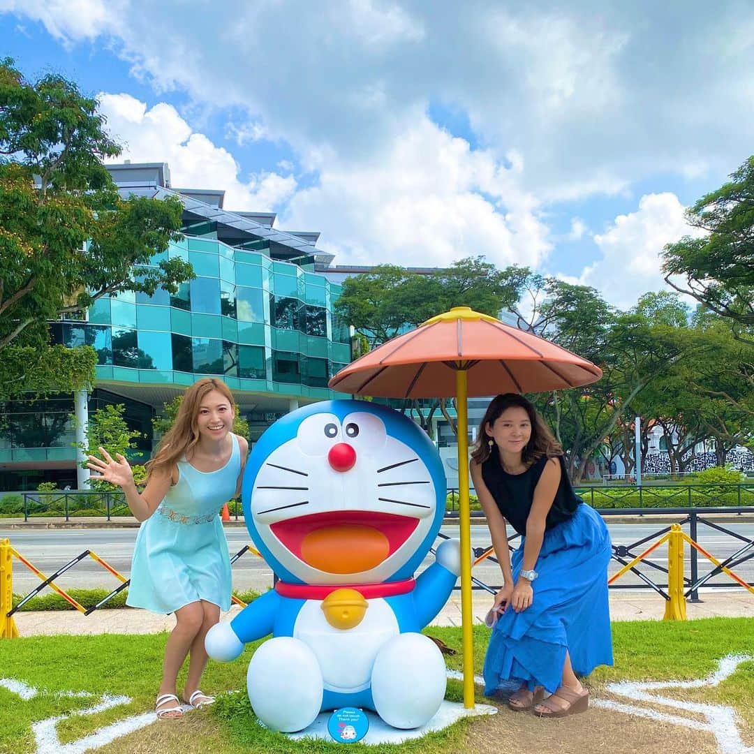 市原彩花さんのインスタグラム写真 - (市原彩花Instagram)「Doraemon💙🇸🇬  シンガポールにたくさんのドラえもんが😍 11/27までの無料のイベントだよ😆 ドラえもんに触るのは🆖だけど、写真撮るときはマスク外しても🆗でした😊  〜27 Dec, Free entrance💙  #ドラえもん#doraemon#singapore#シンガポール#singapura#海外旅行#旅行#シンガポール旅行#シンガポール観光#シンガポール暮らし#シンガポール生活#シンガポール在住#シンガポール在住日本人#싱가포르#新加坡」11月14日 14時42分 - ayaka_ichihara