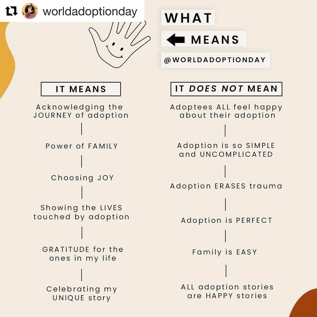 レイチェル・レフィブレのインスタグラム：「THIS.  Repost @worldadoptionday」