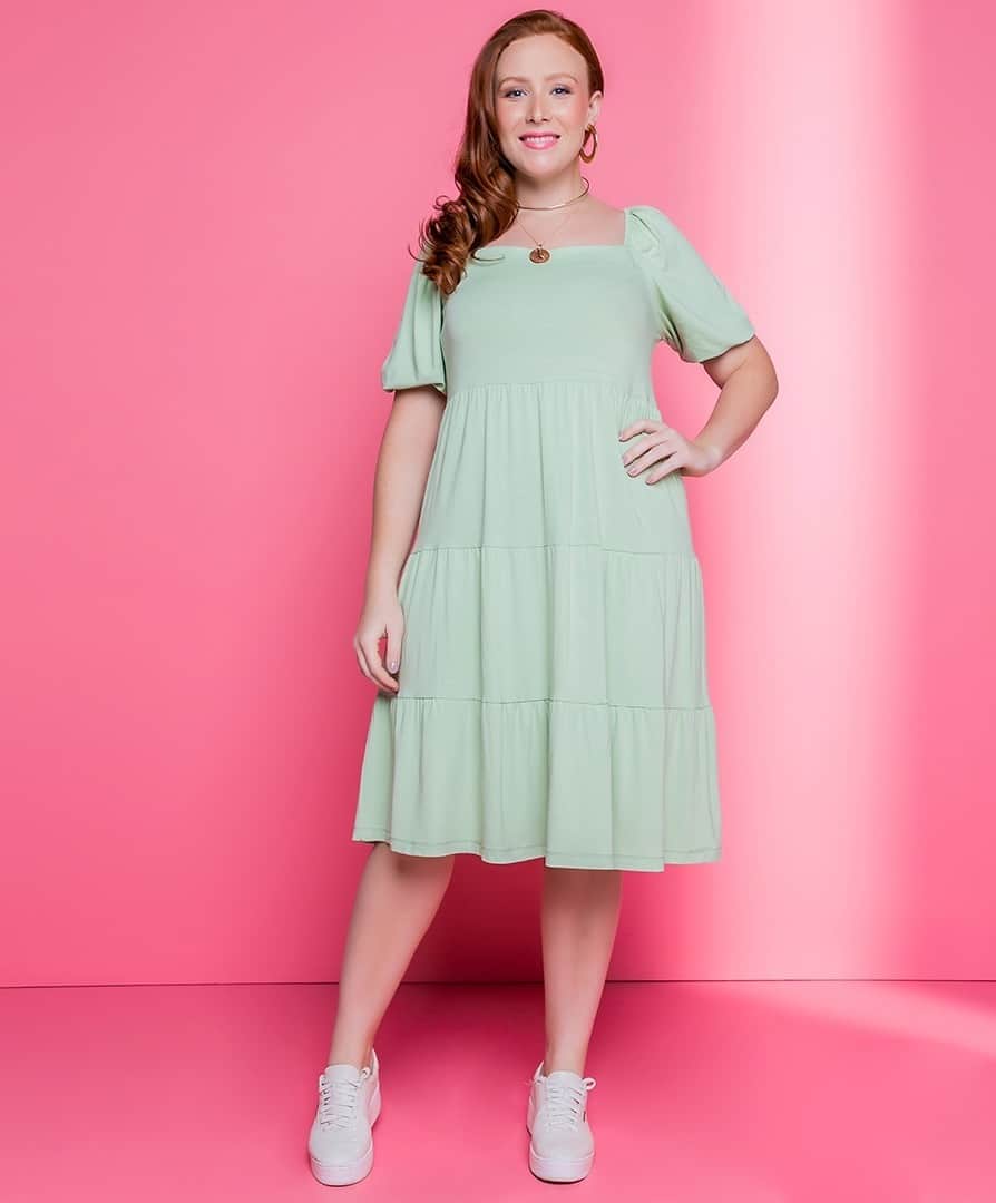 DECÊNCIAのインスタグラム：「Falando de #sensaçoes não poderíamos deixar de incluir tons que transmitem a alegria de sentir bem, leve e livre! #decencia #modaplussize #plussize #atacado #modamineira」