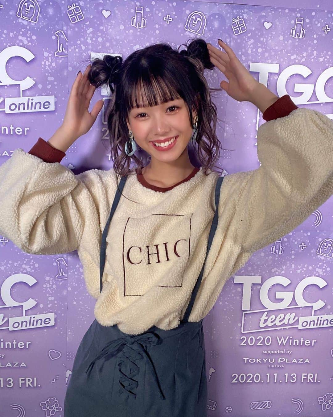 粕谷音さんのインスタグラム写真 - (粕谷音Instagram)「TGCteenありがとうございました！！ 今回はクロミちゃんのパジャマを着させていただきました！！ 髪型もクロミちゃんっぽくお団子2つで可愛くしてもらいました♥♥ ・ とても学ぶことが沢山で、可愛い方や綺麗な方がたくさんいてもっと頑張らなきゃなって思いました！！ ・ スタッフの方々本当にありがとうございました！！！！！」11月14日 10時55分 - non.1611