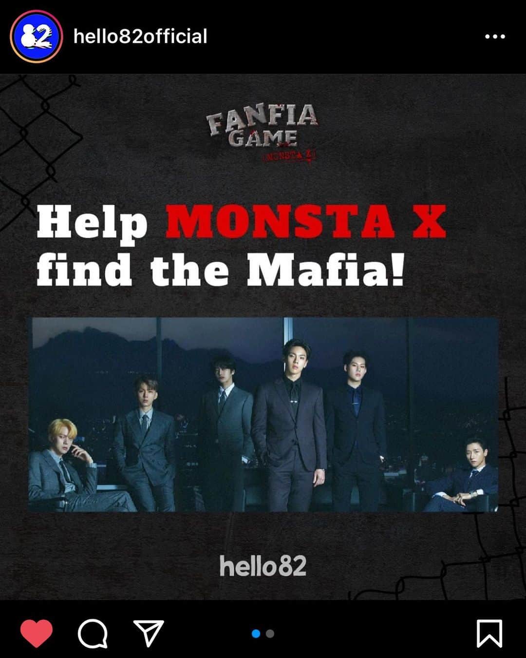 Jaeyoon Choiさんのインスタグラム写真 - (Jaeyoon ChoiInstagram)「hello82.tv 첫번째 이벤트! “FANFIA GAME” - Help MONSTA X find the Mafia!  LIVE on hello82.tv ⏰11/24, 11AM KST  #monstax #hello82 #hola82 #oi82 #ahlan82 #annyon82」11月14日 12時22分 - jaeyoonc