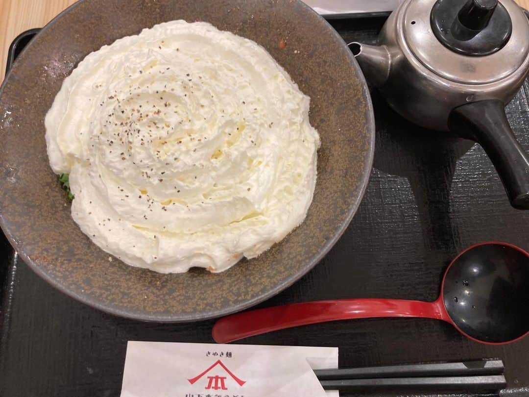 佐伯日菜子さんのインスタグラム写真 - (佐伯日菜子Instagram)「一度食べてみたかったんだよね。 フワフワ系うどん。 こちらはたらこクリーム。 お出汁で味変出来るのでクリームの圧が強いと感じても問題なし！ #麺スタグラム #麺スタグラマー #noodle」11月14日 13時24分 - hinakosaeki