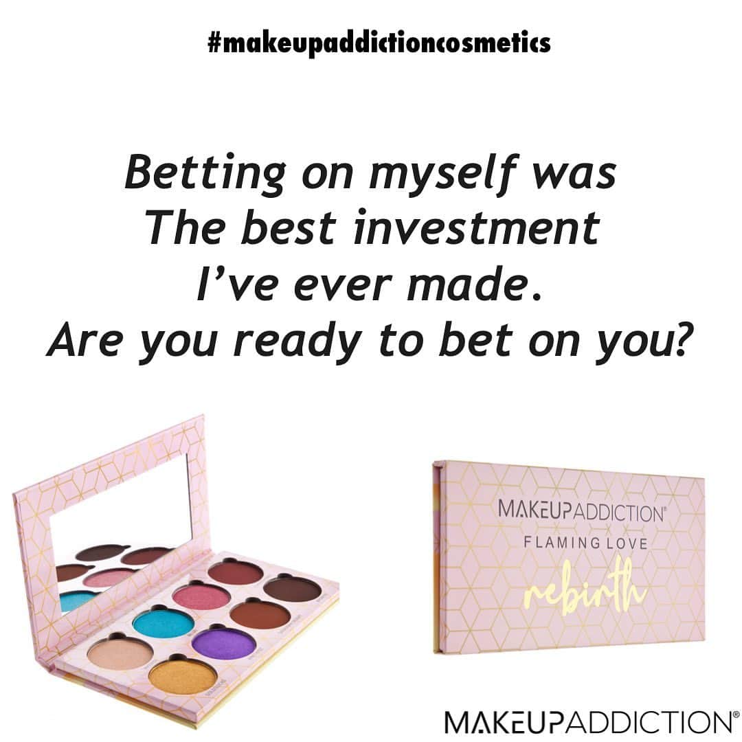 Makeup Addiction Cosmeticsさんのインスタグラム写真 - (Makeup Addiction CosmeticsInstagram)「Are you ready to bet on you? ☺️  The Flaming Love 𝑅𝑒𝒷𝒾𝓇𝓉𝒽 palette is all about dropping the old you and walking into the new YOU. It’s about loving yourself unapologetically! 💕  The preorder is now open with 25% OFF with code: REBIRTH. Only for 24 hours! 😳  #FlamingLoveYourself #flaminglovepalette #flamingloverebirth #loveyourself #trendmood1 #makeupworldnews #beautybloggers #beautyblog #newproduct #elle #glamouruk #trendmood #makeupaddictioncosmetics」11月15日 0時14分 - makeupaddictioncosmetics