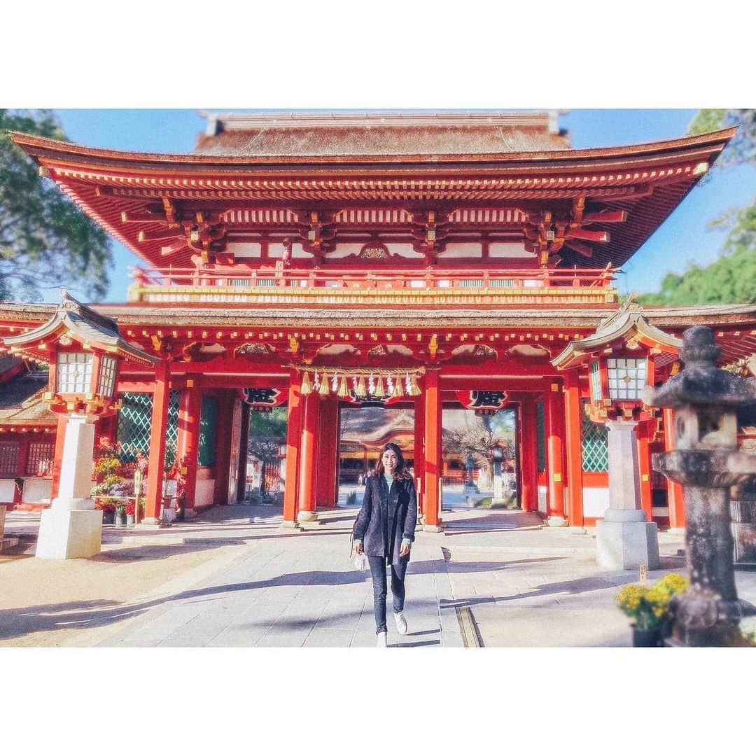 加藤侑紀のインスタグラム：「独占🤗 ・ ・  #媽媽視覺 #ママ撮影 #御朱印もらった #一年ぶりに #神社寺院巡り #日本寺廟 #太宰府天満宮⛩  #太宰府天滿宮 #パワースポット⛩ #九州之旅 #福岡景點 #九州福岡 #dazaifushrine」