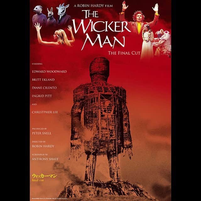 のインスタグラム：「🎥 #ウィッカーマン . . 何故か載せ忘れていたのですが、ミッドサマー好きだったんです。まわりから、ウィカーマンとの対比をよく耳にしていたので、気になっていました。 環境、集団、人間の面白み。ファイナルカット観れてよかったです。」