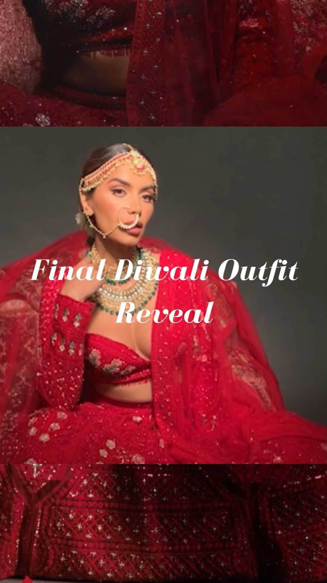 Diipa Büller-Khoslaのインスタグラム：「Reveal of my grand finale Diwali look.. please drop some “❤️” if you like this look!! #diwali #diwali2020 #feelka」