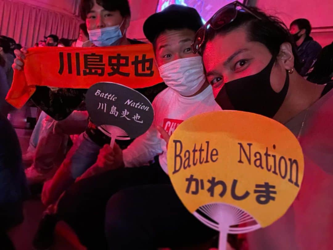 のインスタグラム：「川島選手応援きたよ🥊🏆 @fumiya500  #推ししか勝たん#オタ活   #RISE#kickboxing#キックボクシング #同級生#グンマー」
