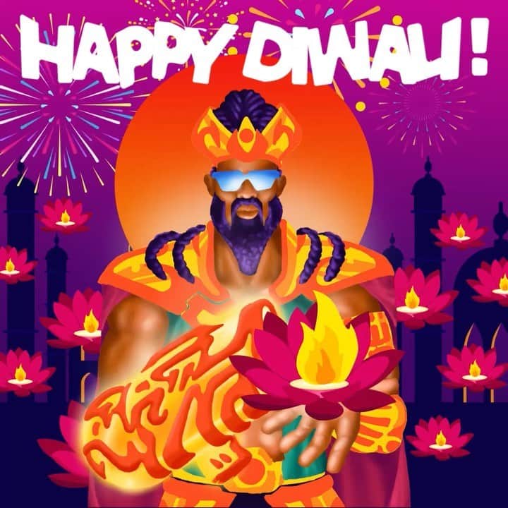 メジャー・レーザーのインスタグラム：「Diwali symbolizes victory over darkness, good over evil, and knowledge over ignorance. It is a festival celebrated by Hindus, Jains, and Sikhs. Those of us outside of these faiths would be wise to learn a thing or two during this holy time.   To everyone we say, may every aspect of your life be as luminous and wonderful as the lights of the lamps of Diwali」