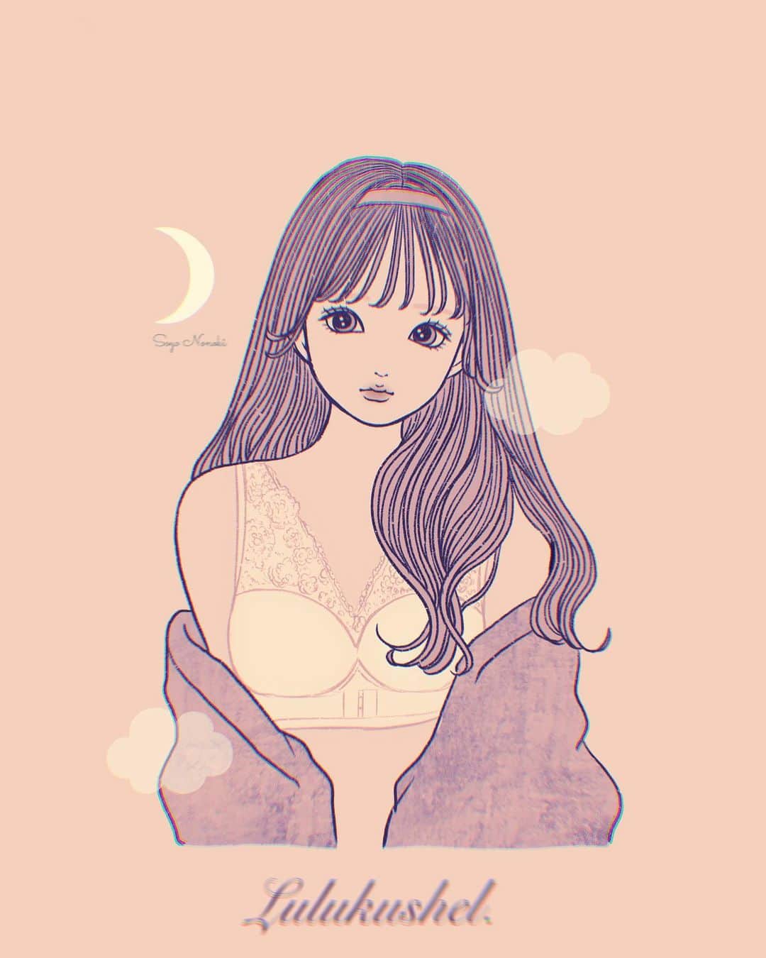 乃の木そよのインスタグラム：「. . Lulukushel. さんのナイトブラを描かせて頂きました🌙 . 今回初めてナイトブラを試したのですが、 すっごく着け心地が良くてびっくりしました😭✨✨ . しかもLulukushel. さんのナイトブラはレースデザインがとっても可愛いので インナーとしても使えると思いました😍 . ノンワイヤーで軽くてフィット感も🙆‍♀️◎🥰✨ フロントホックで調節出来るのもいいです(^o^)👌 . カラバリも豊富なので気になる方は是非チェックしてみてください😍 . @lulukushel . #くつろぎ育乳ブラ #ナイトブラ #育乳 #育乳ブラ #ルルクシェル #lulukushel #pr」
