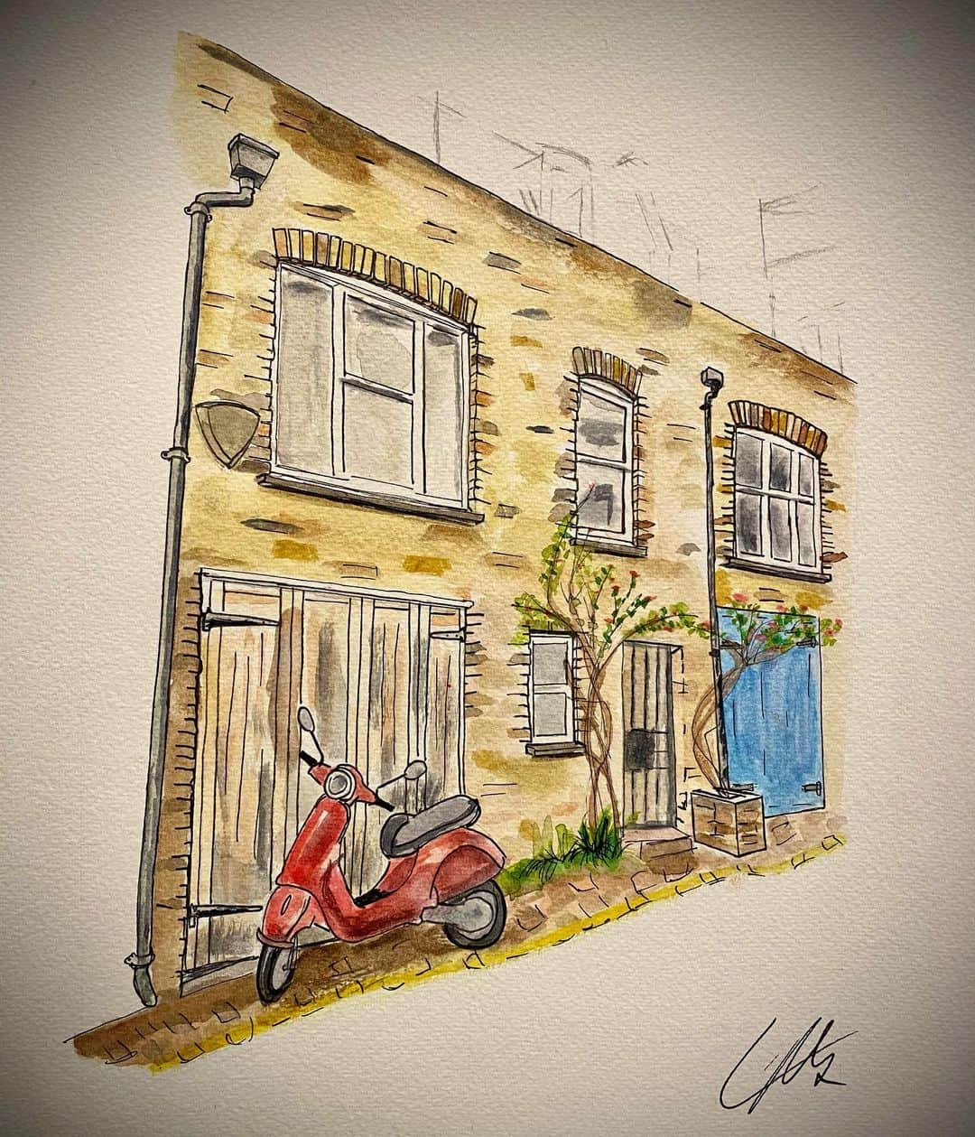 リアム・ペインのインスタグラム：「‘Mews house’ 🎨」